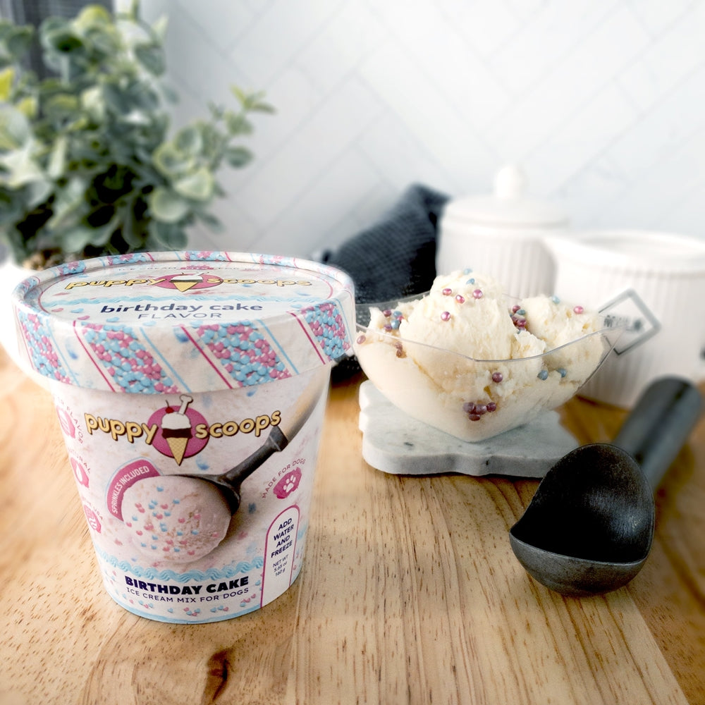 Puppy Scoops Ice Cream Mix - Birthday Cake with Sprinkles, Pint Size, 4.65 oz